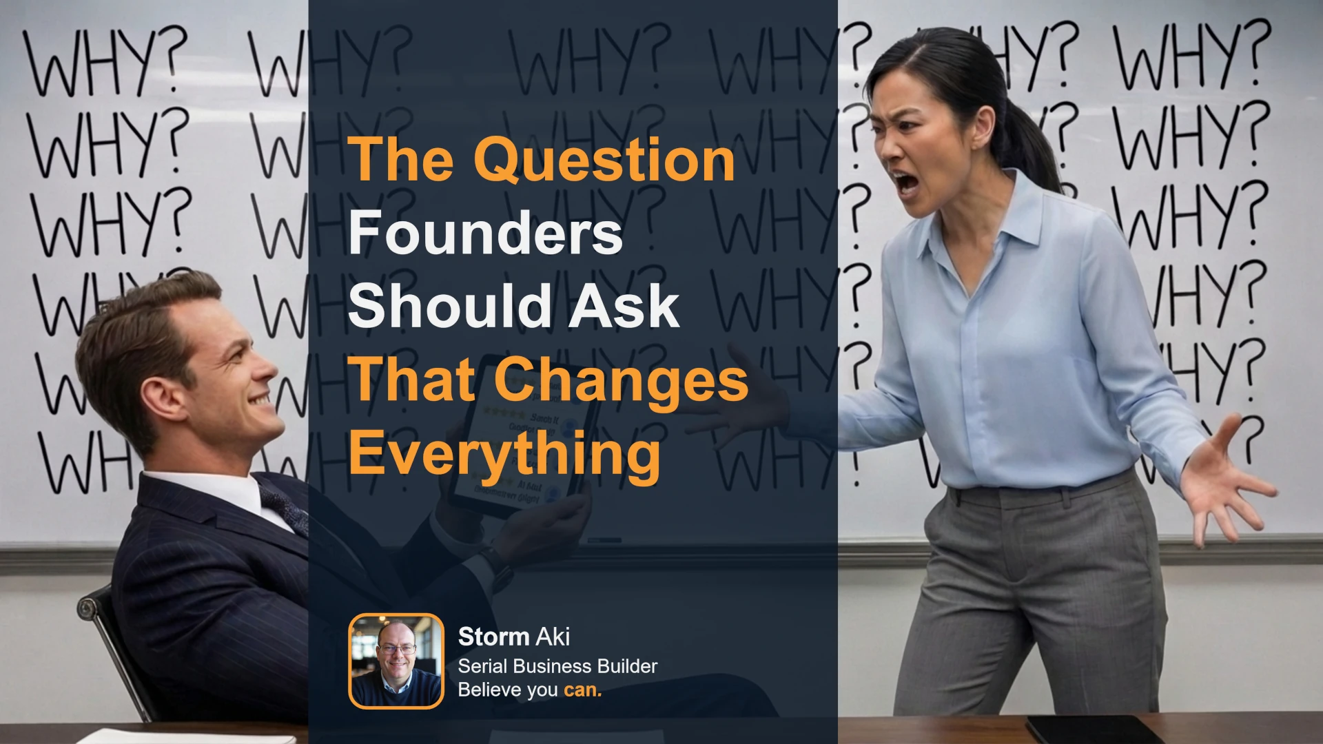 Asian woman trying to find out why, from an advisor sitting across from her showing his 5-star track record