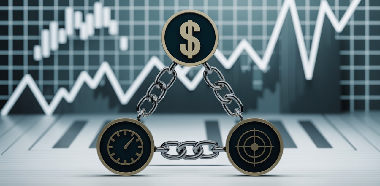 A project management triangle